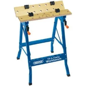 Draper 9951 Tilt & Clamp Fold Down Workbench, 600Mm Dr-09951