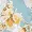 Duck Egg Floral Print Wrap Top Short Sleeve Skater Mini Dress