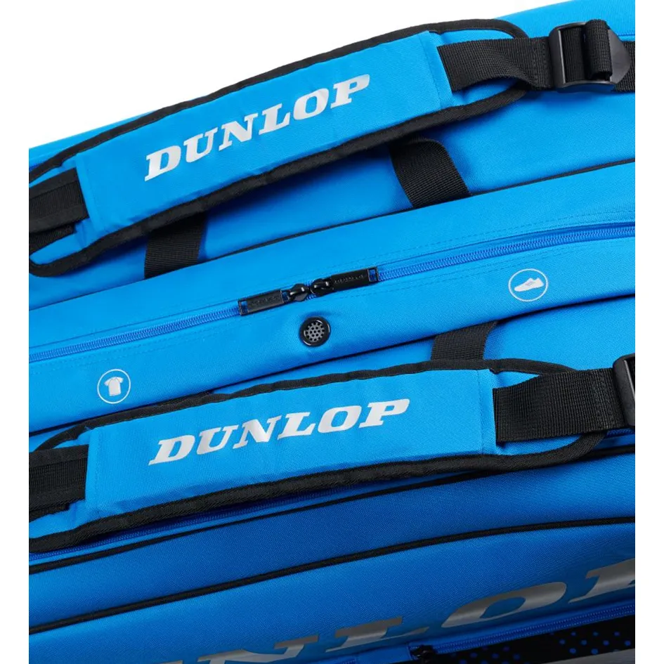 Dunlop 2023 FX Performance Black & Blue 8 Racquet Thermo Racquet Bag