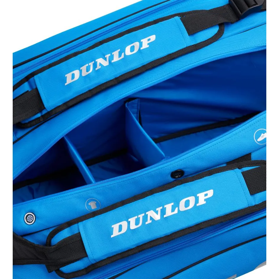 Dunlop 2023 FX Performance Black & Blue 8 Racquet Thermo Racquet Bag