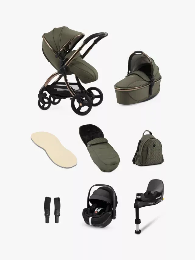 egg3 Luxury Bundle with Maxi-Cosi Pebble 360 Pro Car Seat   Base