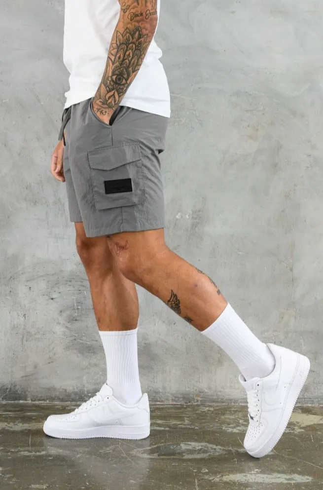ELITE UTILITY CARGO SHORTS - MID GREY