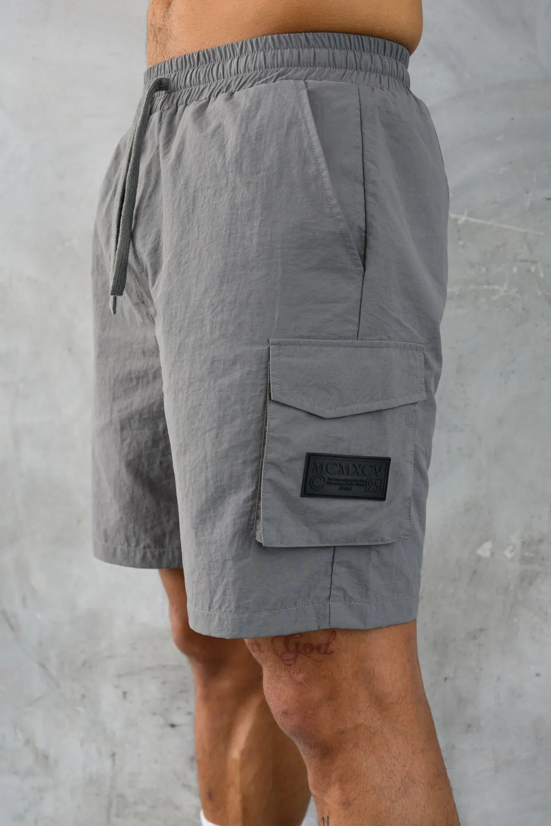 ELITE UTILITY CARGO SHORTS - MID GREY