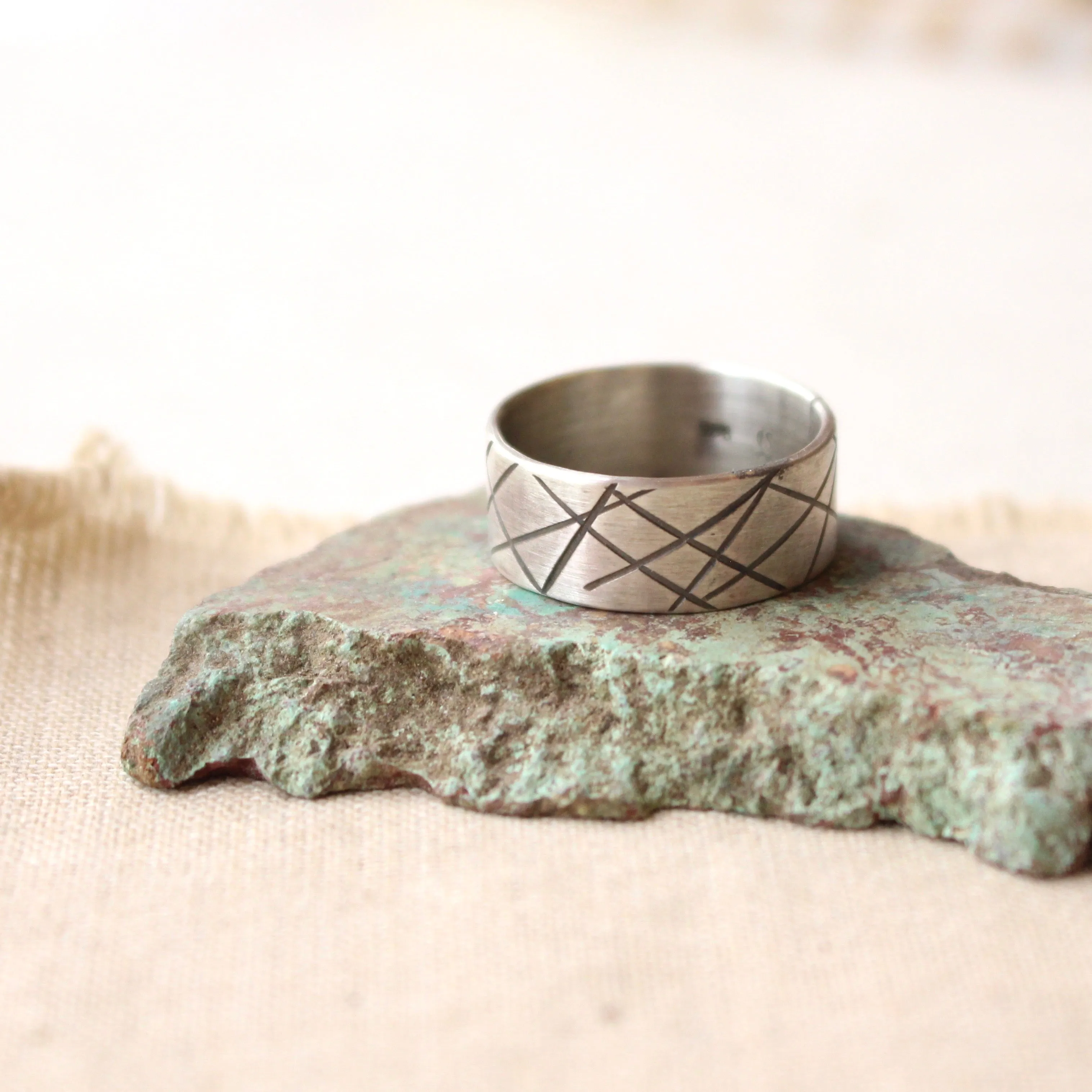 Embrace the Chaos Silver Ring