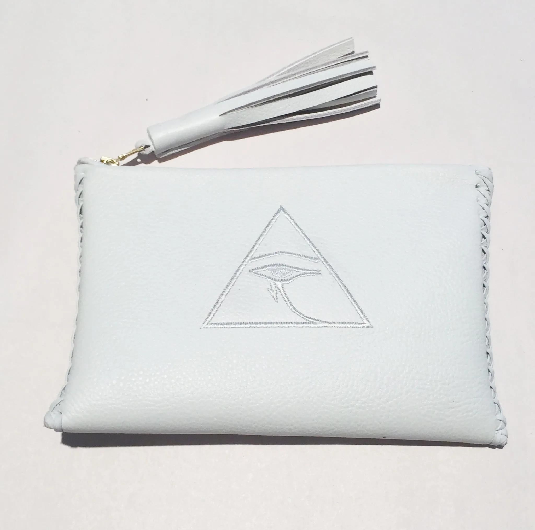 Embroidered Eye of Horus Pouch