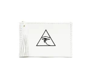 Embroidered Eye of Horus Pouch