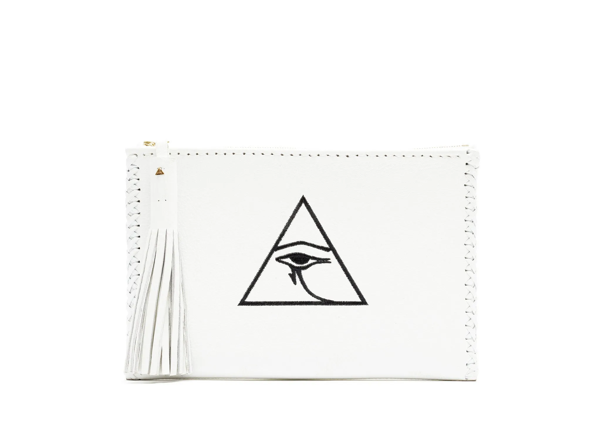 Embroidered Eye of Horus Pouch