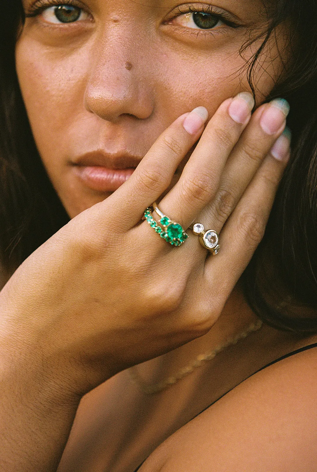 Emerald Eternity Band - Ring Size 6.25