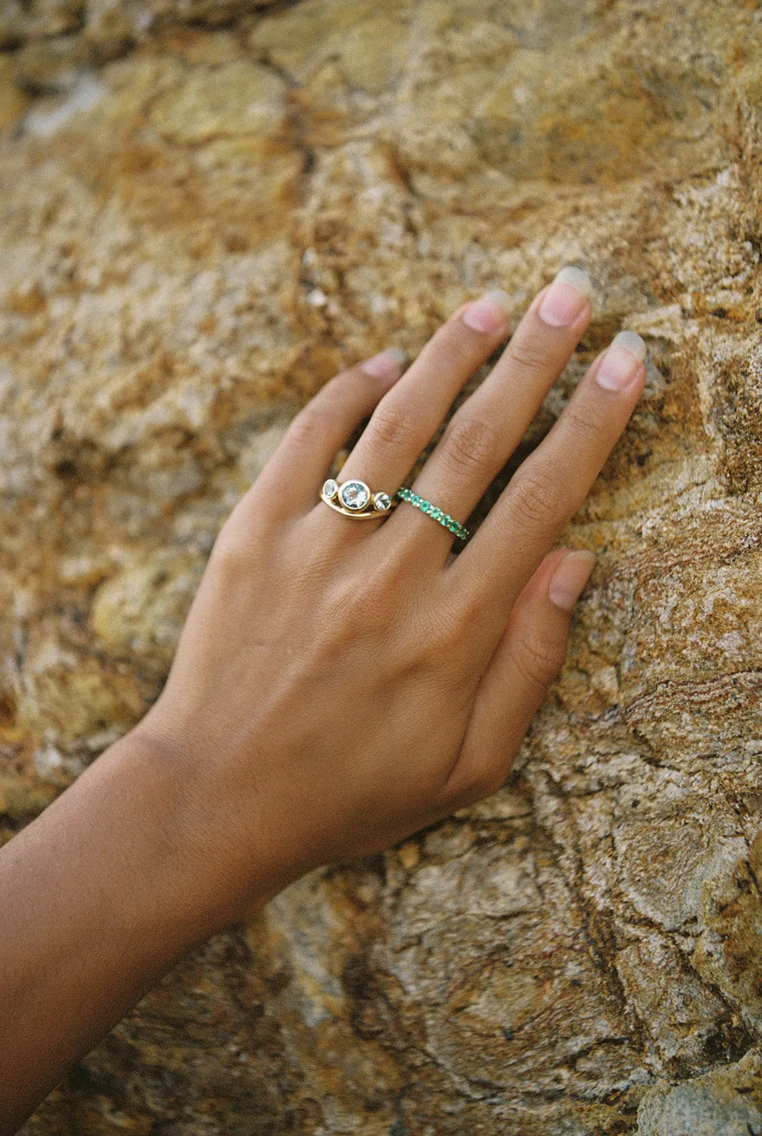 Emerald Eternity Band - Ring Size 6.25