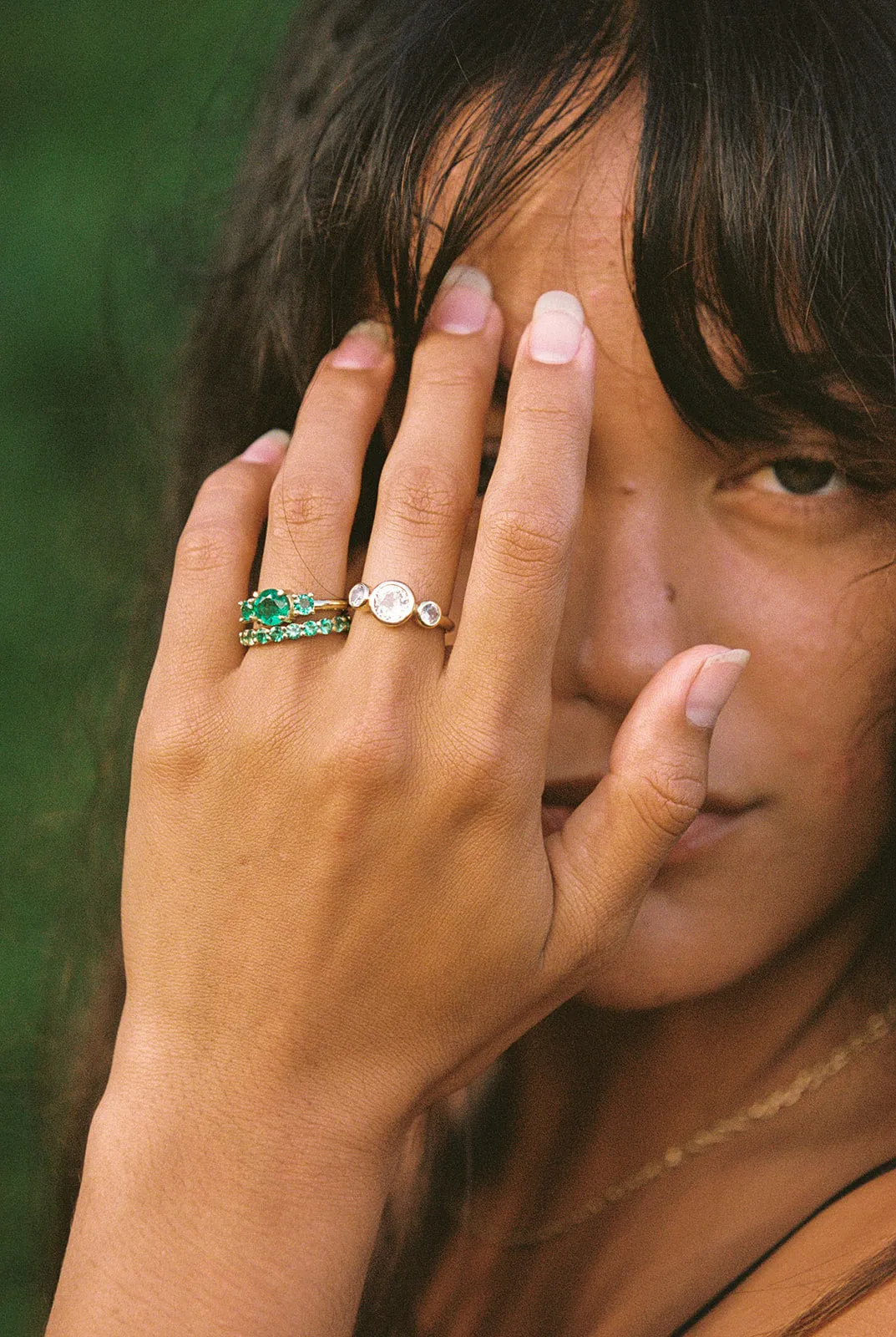 Emerald Eternity Band - Ring Size 6.25