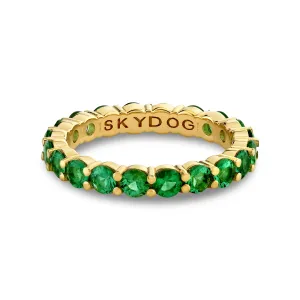 Emerald Eternity Band - Ring Size 6.25