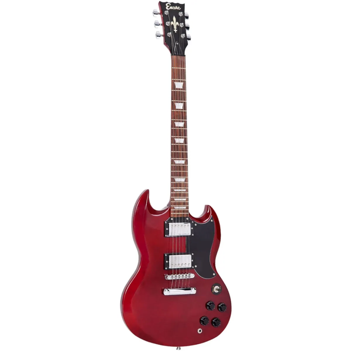 Encore E69CR Electric Guitar Cherry Red