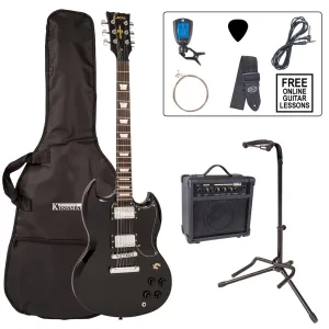 Encore EBP-E69BLK Electric Guitar Pack Gloss Black