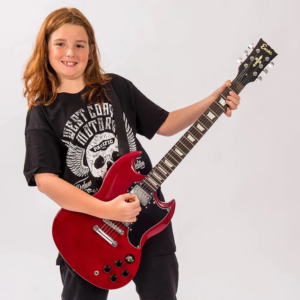 Encore EBP-E69CR Electric Guitar Pack Cherry Red