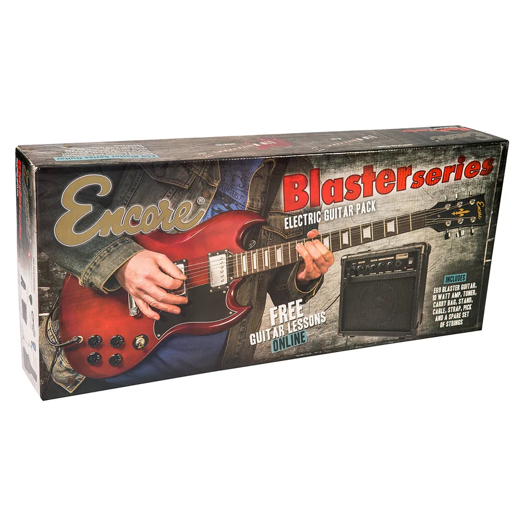 Encore EBP-E69CR Electric Guitar Pack Cherry Red
