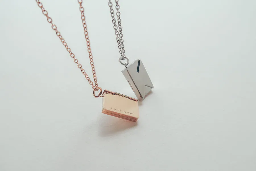 Envelope Locket | Necklace | Personalise