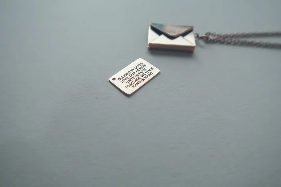 Envelope Locket | Necklace | Personalise