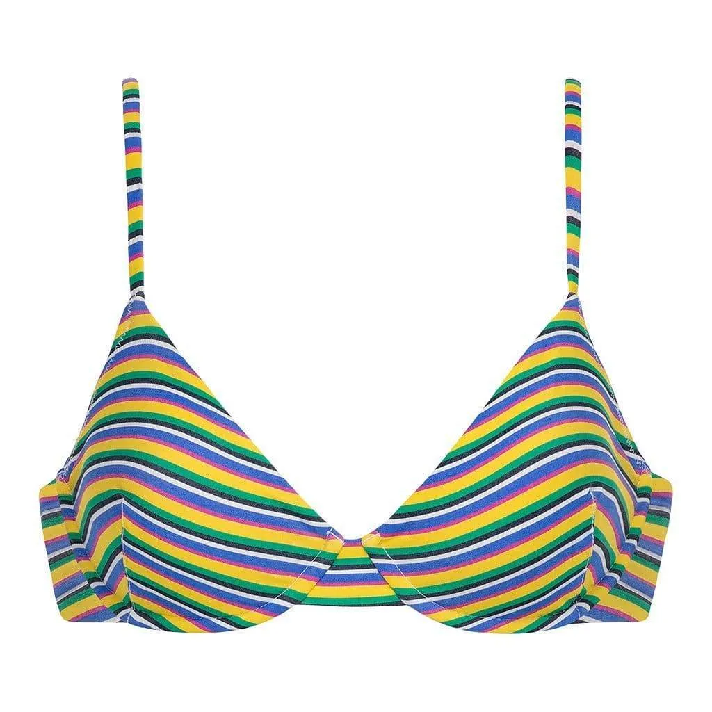 Escape Stripe Dainty Bikini Top