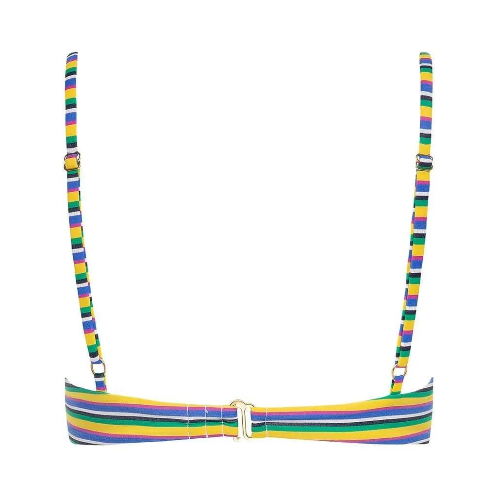 Escape Stripe Dainty Bikini Top