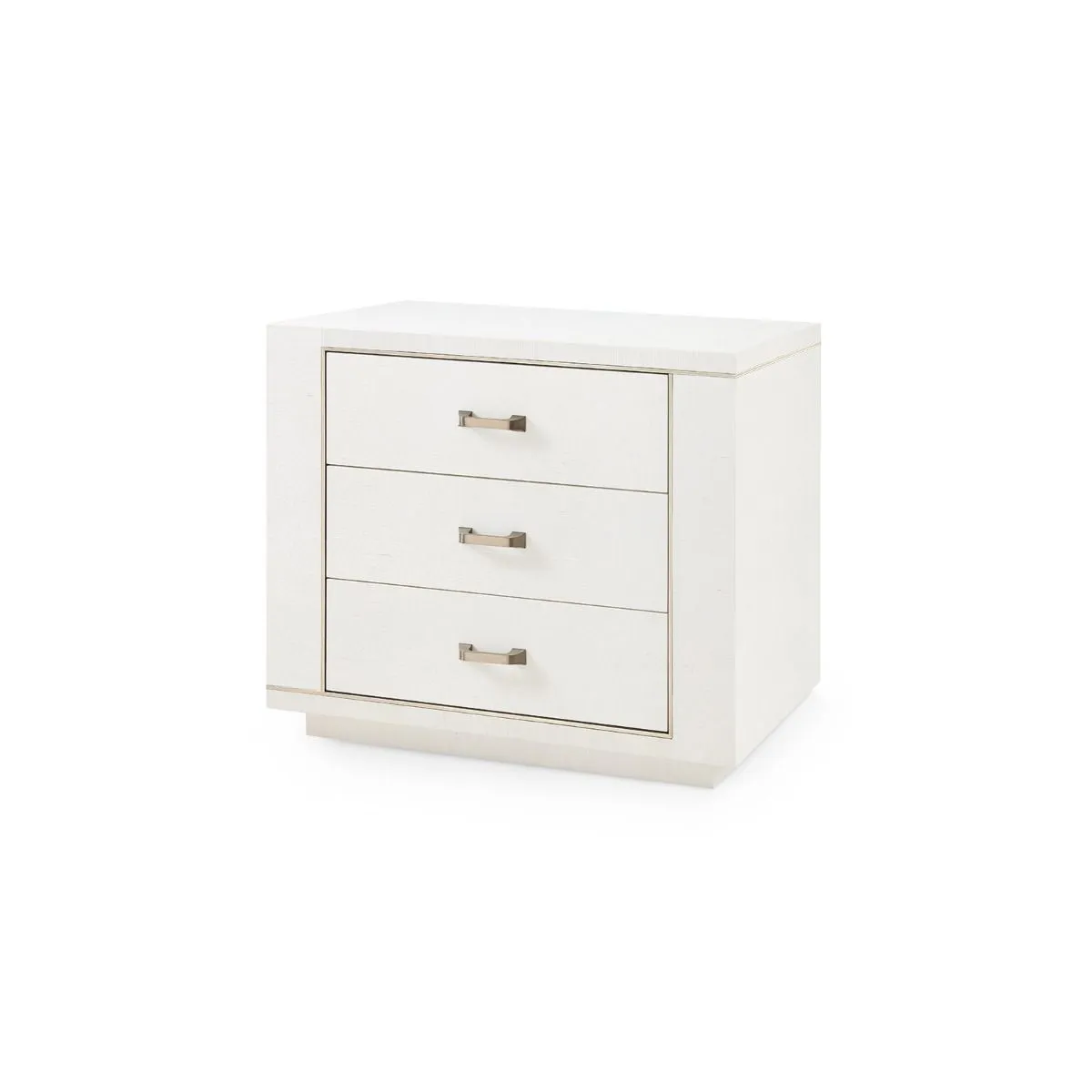 Ethan 3-Drawer End Table / Sand White
