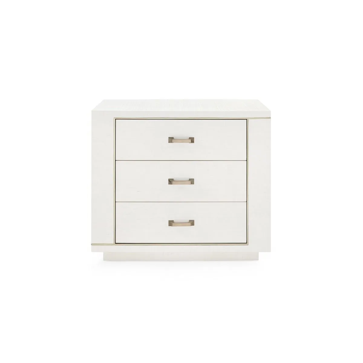 Ethan 3-Drawer End Table / Sand White