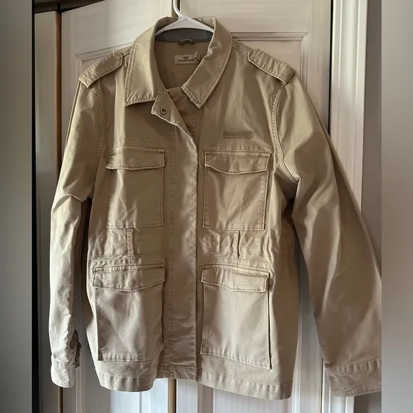 EUC VINEYARD VINES WOMEN'S GARMENT DYED UTILITY JACKET SIZE M EXCELLENT