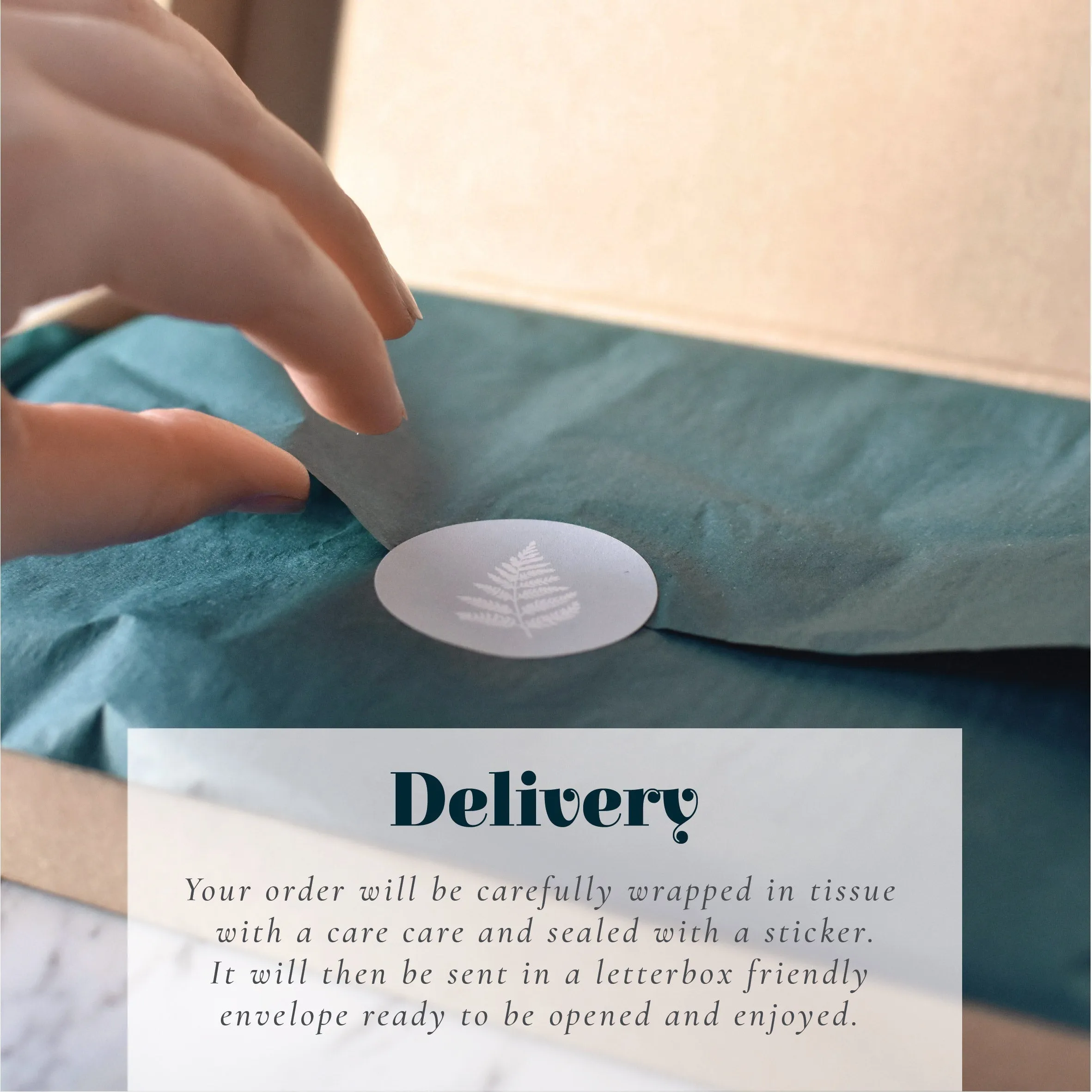 Eucalyptus Envelope Address Lines Stamp