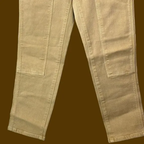 Everlane The Utility Cheeky Jean Tan Organic Cotton Ridged Denim Women's 26 NWT