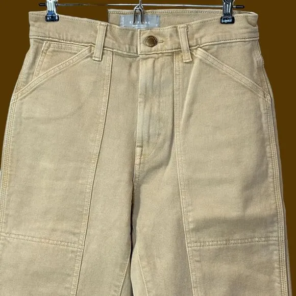 Everlane The Utility Cheeky Jean Tan Organic Cotton Ridged Denim Women's 26 NWT