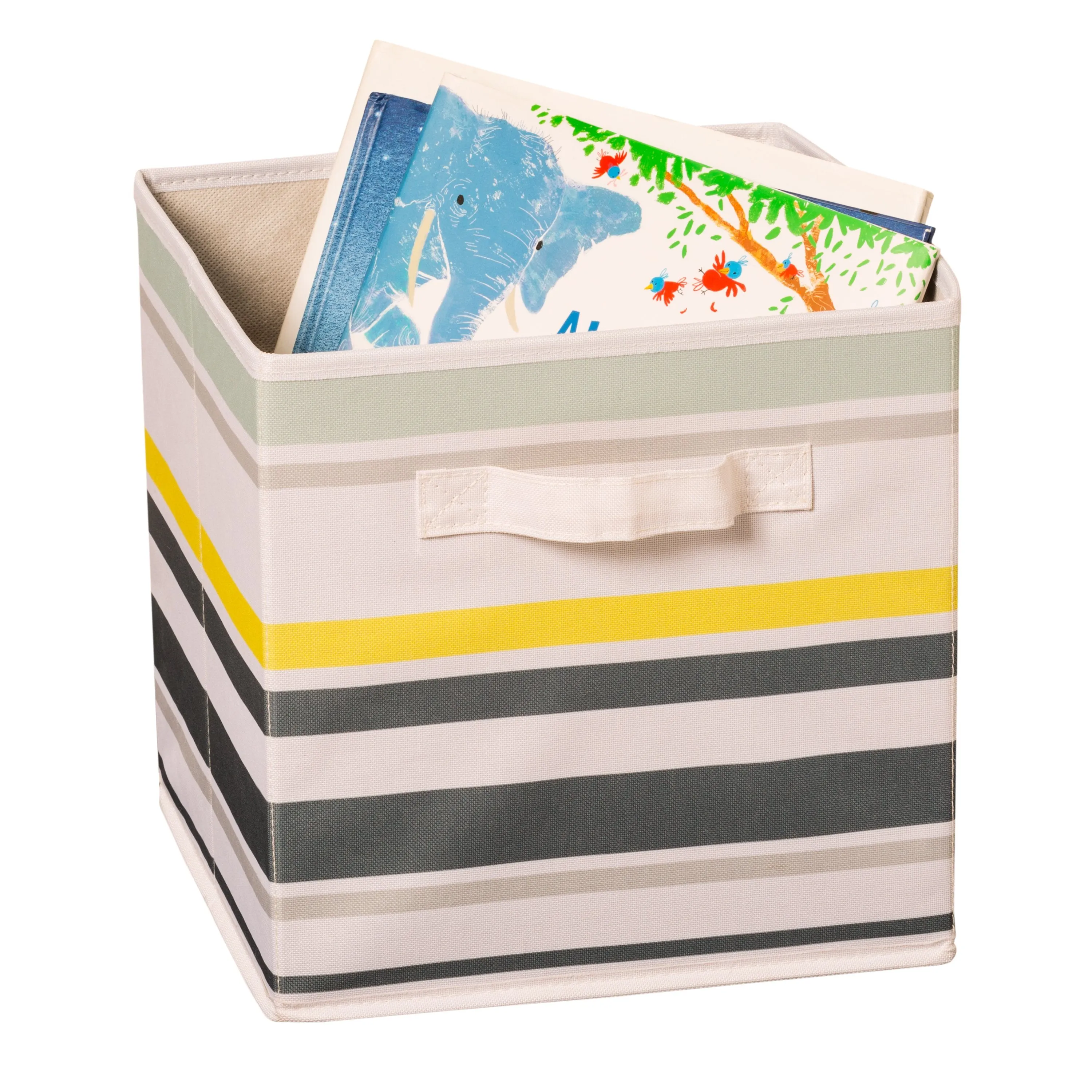 Explore   Store Kids Toy Storage Bin, Multi-Stripe