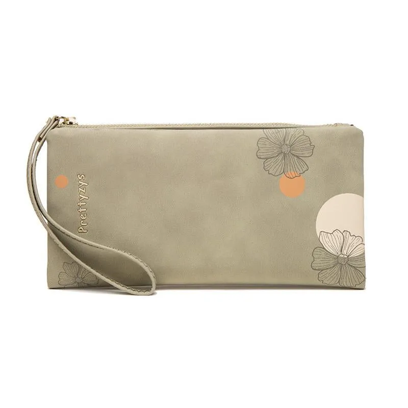 Extended Half-fold Printed Wrist Wallet