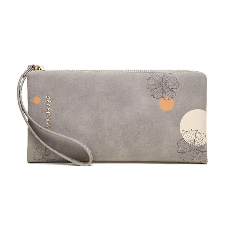 Extended Half-fold Printed Wrist Wallet
