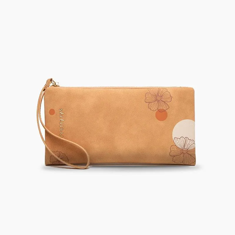 Extended Half-fold Printed Wrist Wallet