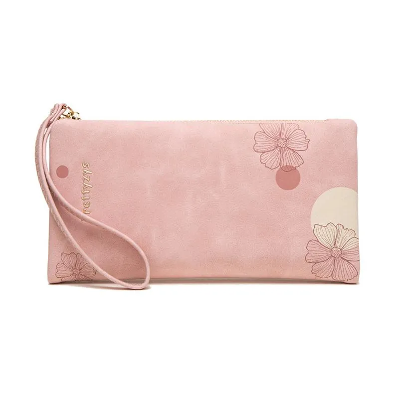 Extended Half-fold Printed Wrist Wallet
