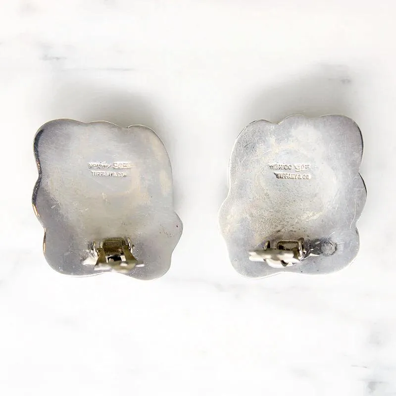 Exuberant Sterling Silver Leaf Earrings by Tiffany & Co.