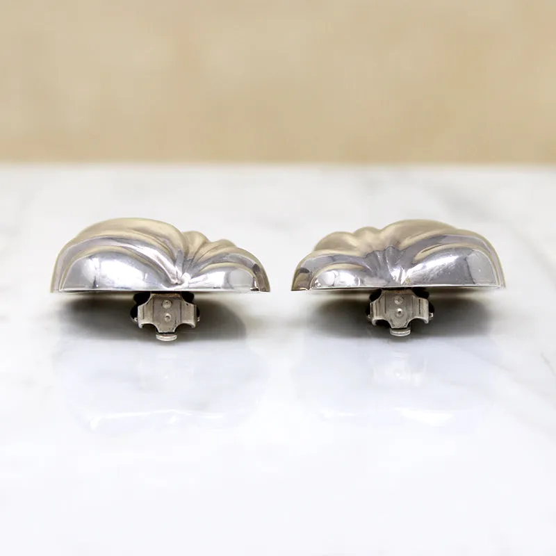 Exuberant Sterling Silver Leaf Earrings by Tiffany & Co.