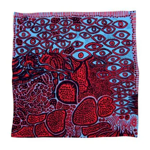 Eyes of Mine Handkerchief by Yayoi Kusama