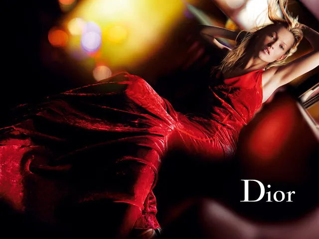 Fall 2006 Christian Dior by John Galliano Runway Look 41 Red Velvet Dress
