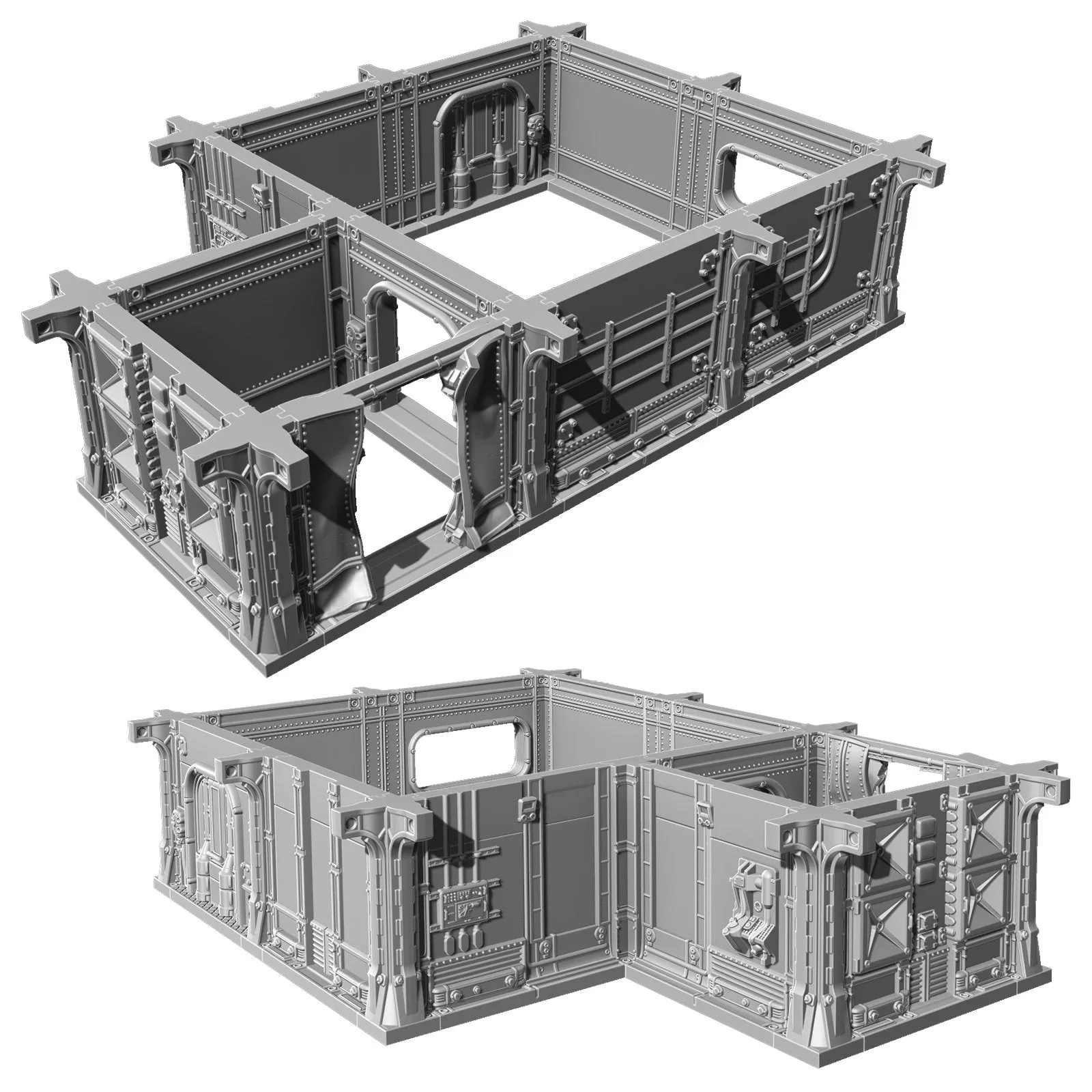 Fallout: Wasteland Warfare - Print at Home - Vault Walls Upgrade Pack STL