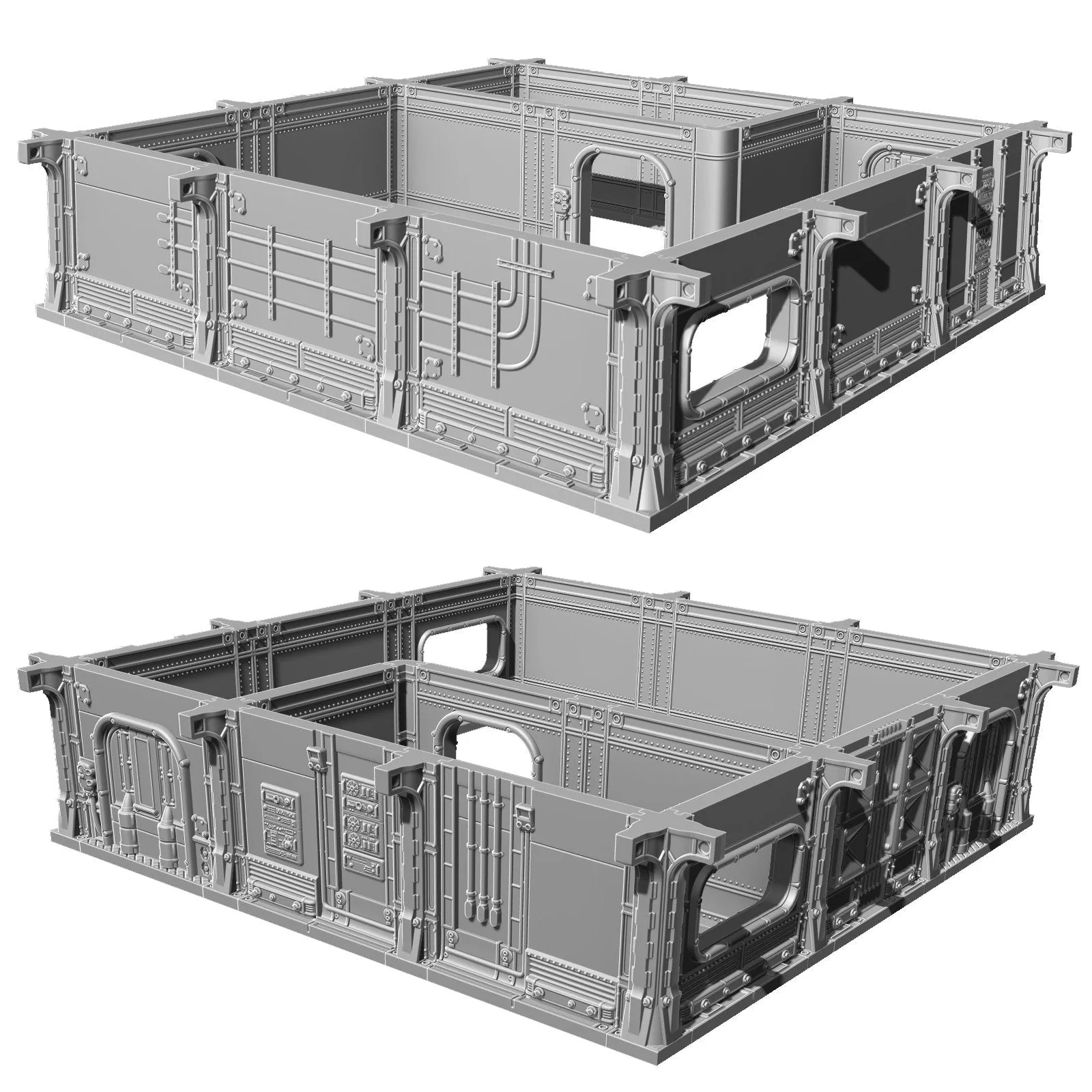 Fallout: Wasteland Warfare - Print at Home - Vault Walls Upgrade Pack STL