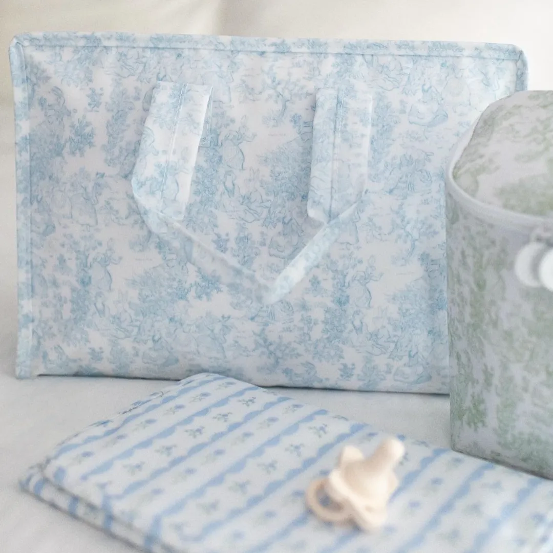 Fancy Toile Blue Girl Bundle