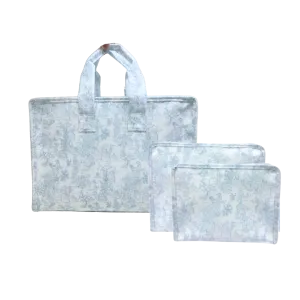 Fancy Toile Blue Girl Bundle