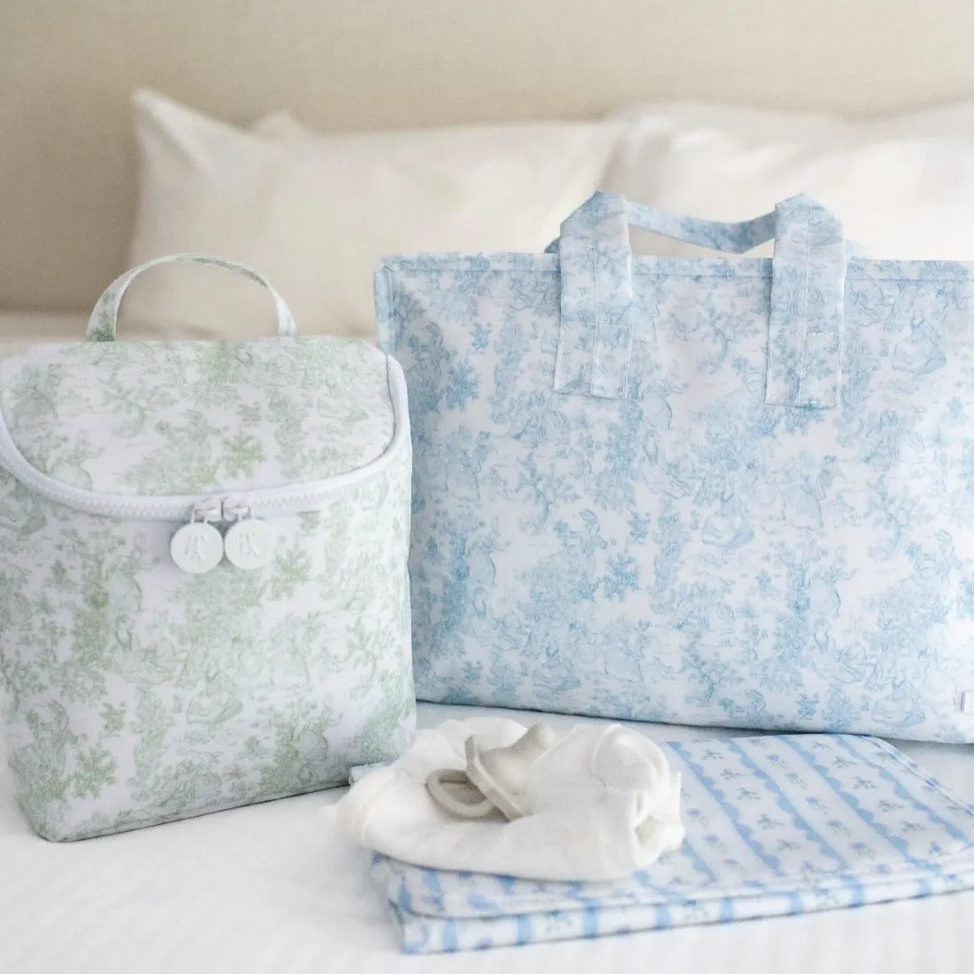 Fancy Toile Blue Girl Bundle