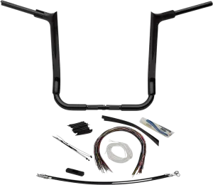Fat Baggers, Inc. 809116-B 1-1/2in. EZ Install Pointed Top Handlebar Kit - Black
