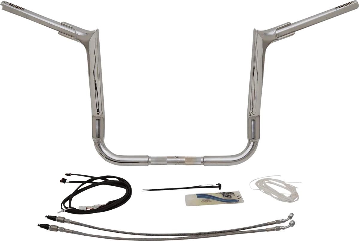 Fat Baggers, Inc. 809214 1-1/2in. EZ Install Pointed Top Handlebar Kit - Chrome