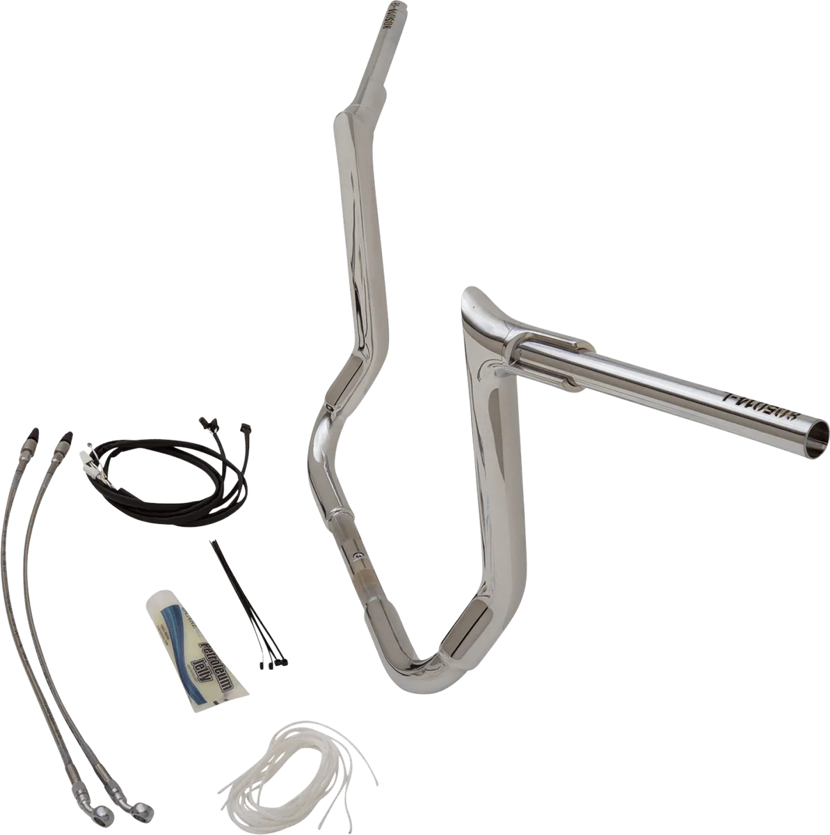 Fat Baggers, Inc. 809214 1-1/2in. EZ Install Pointed Top Handlebar Kit - Chrome