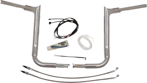 Fat Baggers, Inc. 809214 1-1/2in. EZ Install Pointed Top Handlebar Kit - Chrome