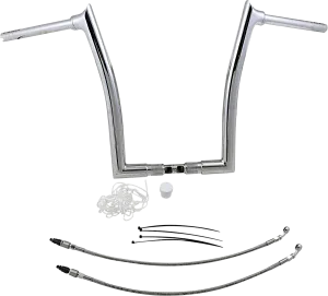 Fat Baggers, Inc. 809316 1-1/2in. EZ Install Pointed Top Handlebar Kit - Chrome