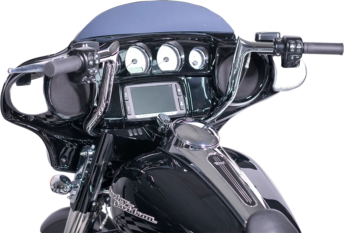 Fat Baggers, Inc. 909116 1-1/4in. EZ Install Handlebar Kit with Pointed Top Handlebars - Chrome
