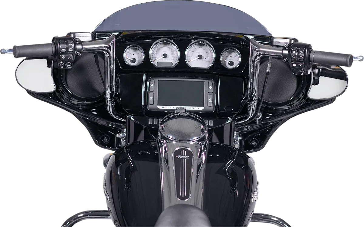 Fat Baggers, Inc. 909116 1-1/4in. EZ Install Handlebar Kit with Pointed Top Handlebars - Chrome